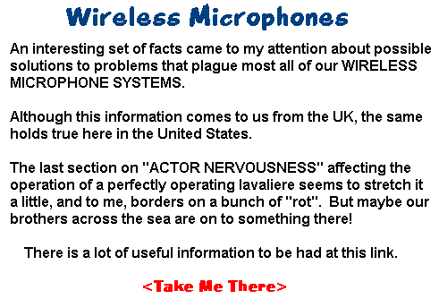 Wireless Mics